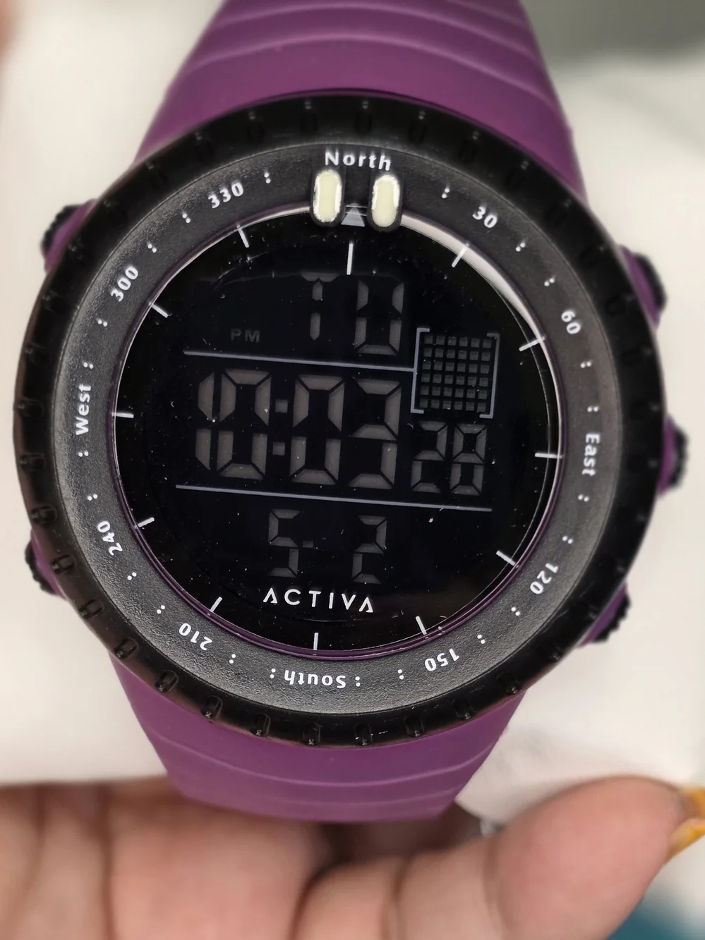 Ativa Men's Digital Sport Watch - Purple